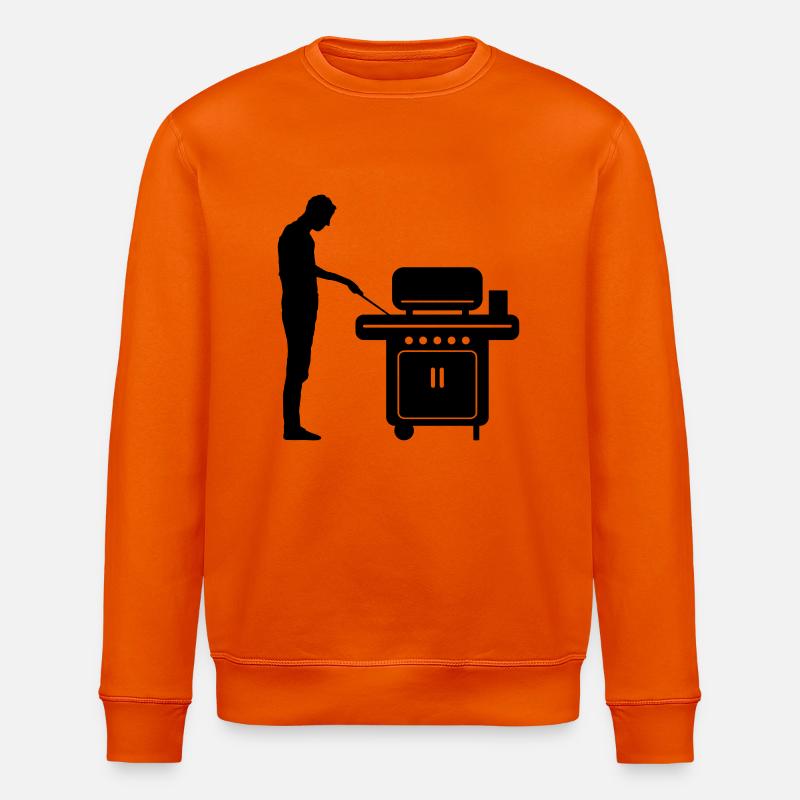 Freizeit - Mann Grill - Stanley/Stella Unisex Bio-Sweatshirt ROLLER - Tieforange
