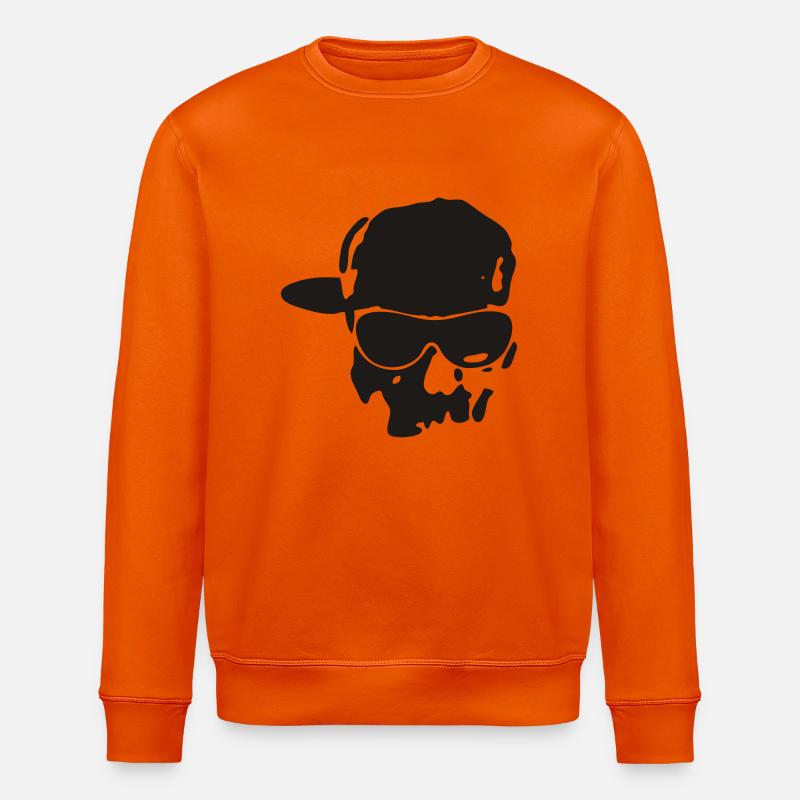 Rapper Skull - Stanley/Stella Unisex Bio-Sweatshirt ROLLER - Tieforange