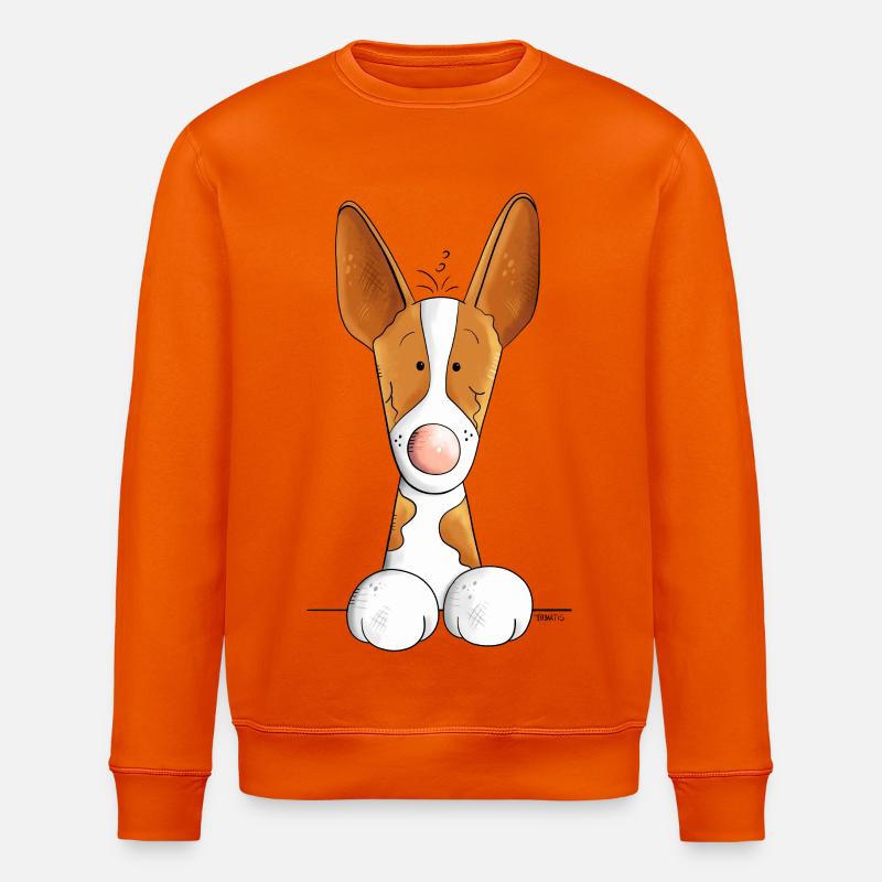 Chien de garenne des Canaries - Sweat bio ROLLER Stanley/Stella Unisexe - orange profond