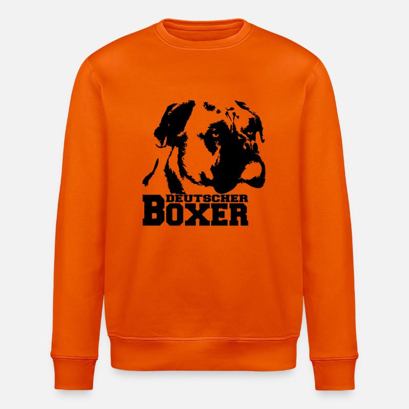 Deutscher Boxer - Stanley/Stella Unisex Bio-Sweatshirt ROLLER - Tieforange