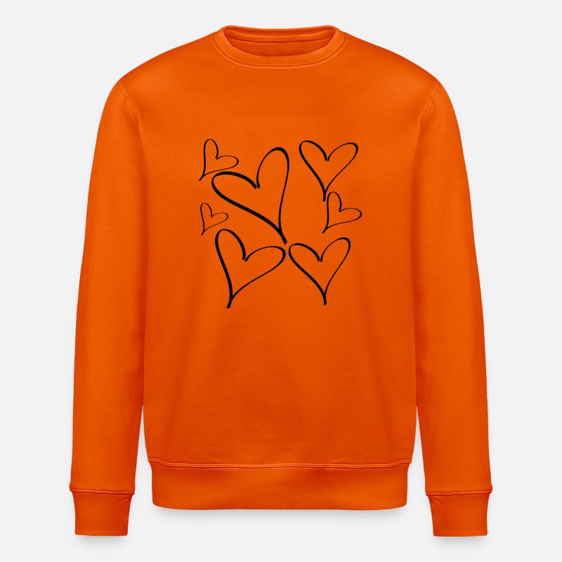 herz - Stanley/Stella Unisex Bio-Sweatshirt ROLLER - Tieforange