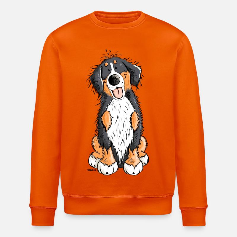 Berner Sennenhund mach Platz - Stanley/Stella Unisex Bio-Sweatshirt ROLLER - Tieforange