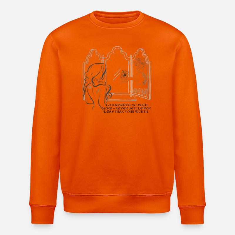Miroir de l’estime de soi - Sweat bio ROLLER Stanley/Stella Unisexe - orange profond