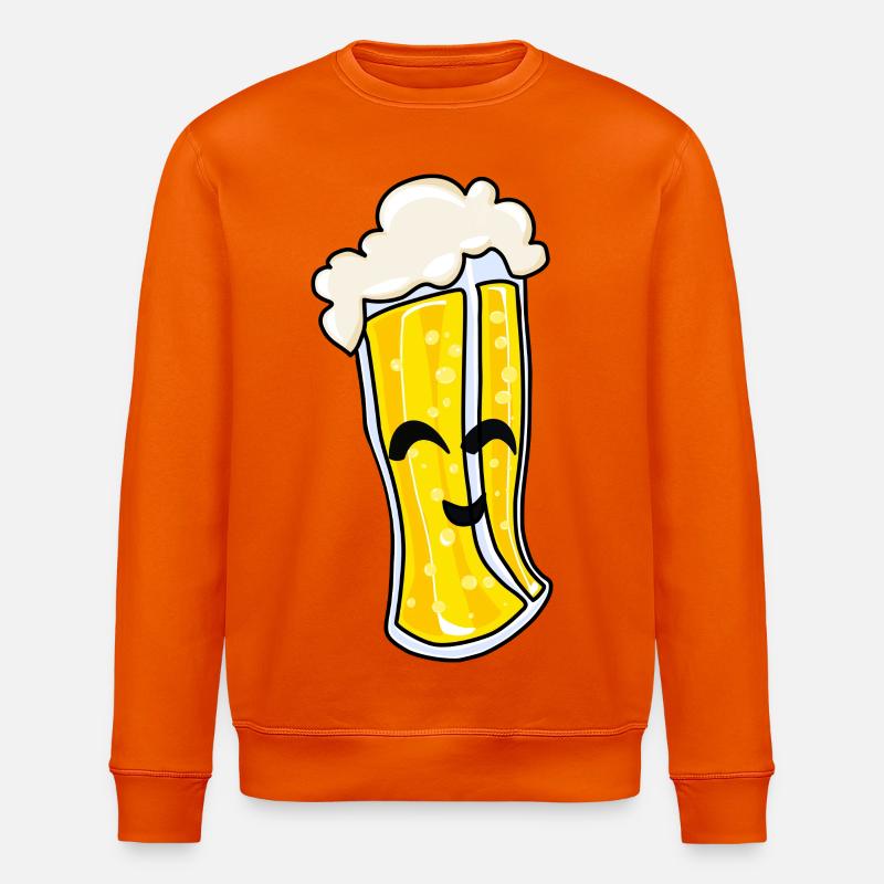  Bierfreude  - Stanley/Stella Unisex Bio-Sweatshirt ROLLER - Tieforange