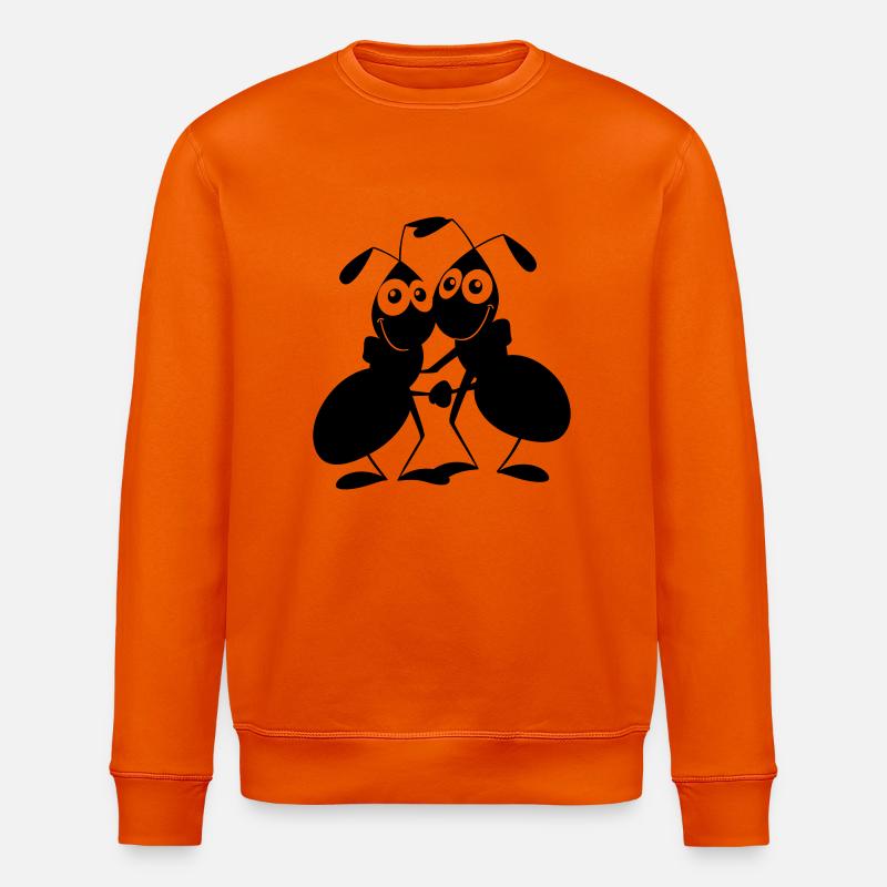 Ameisenpaar - Stanley/Stella Unisex Bio-Sweatshirt ROLLER - Tieforange
