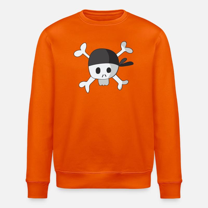 pirate - Sweat bio ROLLER Stanley/Stella Unisexe - orange profond