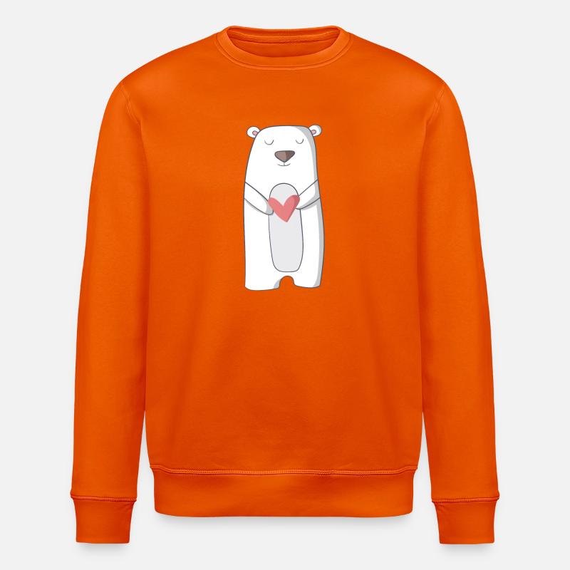 Eisbär - Stanley/Stella Unisex Bio-Sweatshirt ROLLER - Tieforange