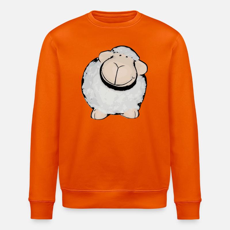 Schaf - Stanley/Stella Unisex Bio-Sweatshirt ROLLER - Tieforange