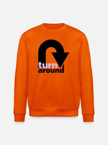 turn around - Stanley/Stella Unisex Bio-Sweatshirt ROLLER - Tieforange