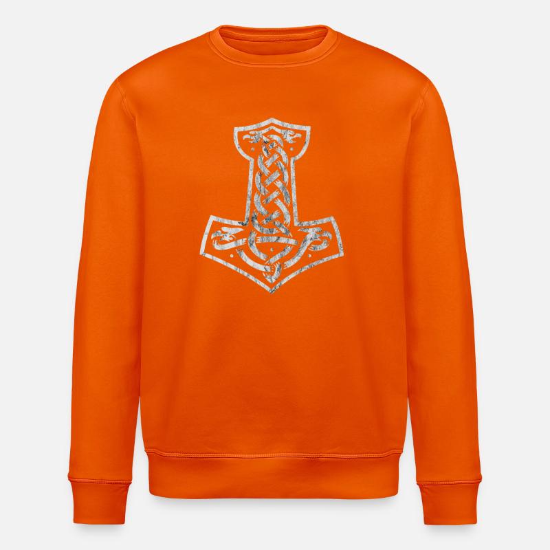 Mjolnir - Stanley/Stella ROLLER Unisex Organic Sweatshirt - bright orange