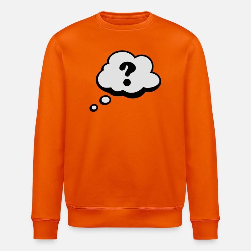 Bulle Comiques point d'interrogation - Sweat bio ROLLER Stanley/Stella Unisexe - orange profond