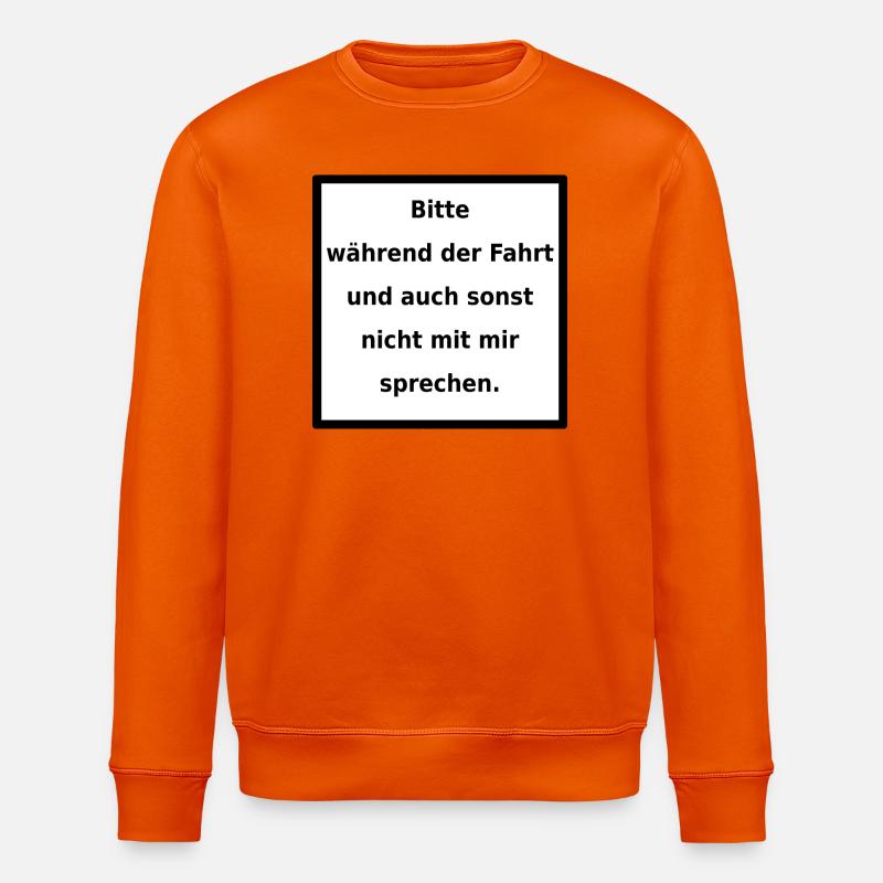 Genereller Warnhinweis. (black/white) - Stanley/Stella Unisex Bio-Sweatshirt ROLLER - Tieforange