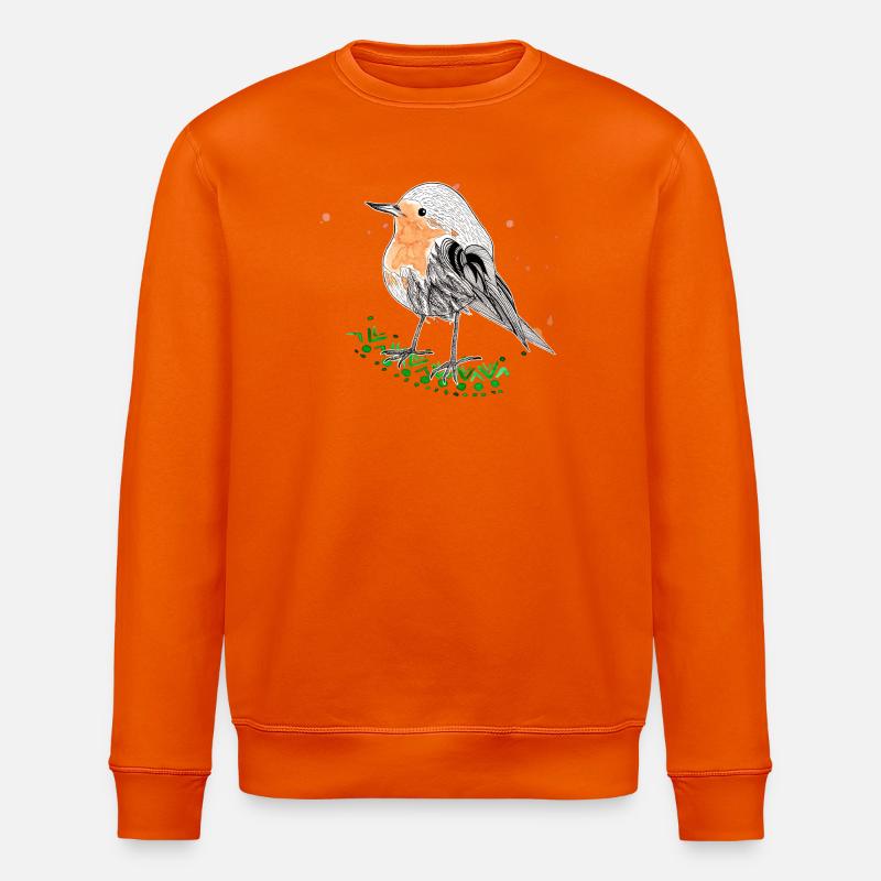 Rouge-gorge - Sweat bio ROLLER Stanley/Stella Unisexe - orange profond