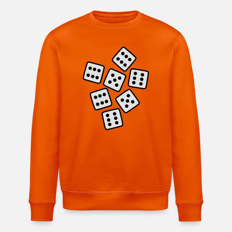 Dice - 40 ans d'anniversaire - Sweat bio ROLLER Stanley/Stella Unisexe - orange profond