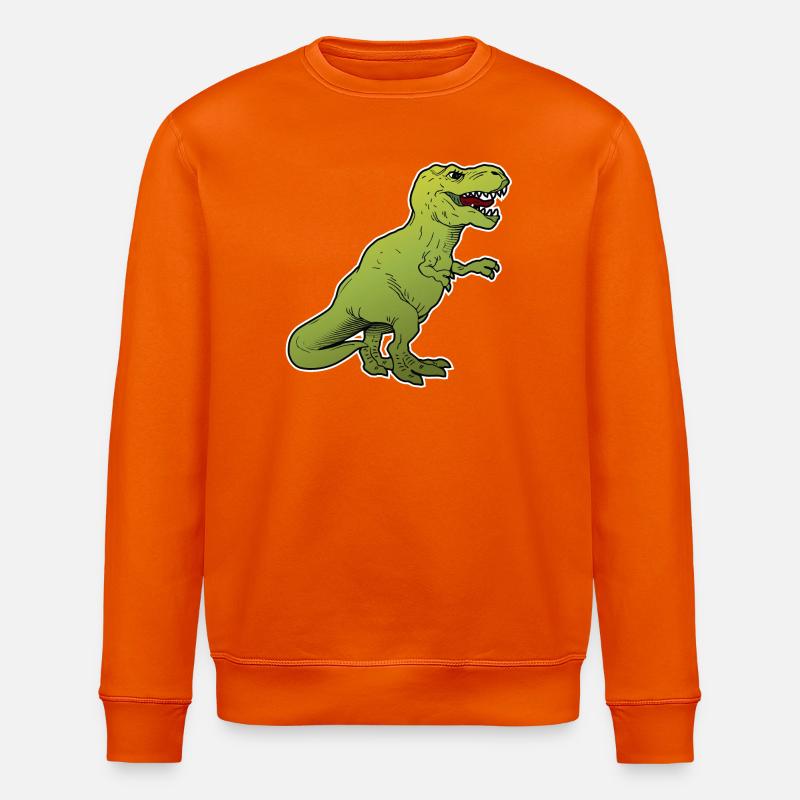 Dinosaurier / großes Tier / Tier - Stanley/Stella Unisex Bio-Sweatshirt ROLLER - Tieforange