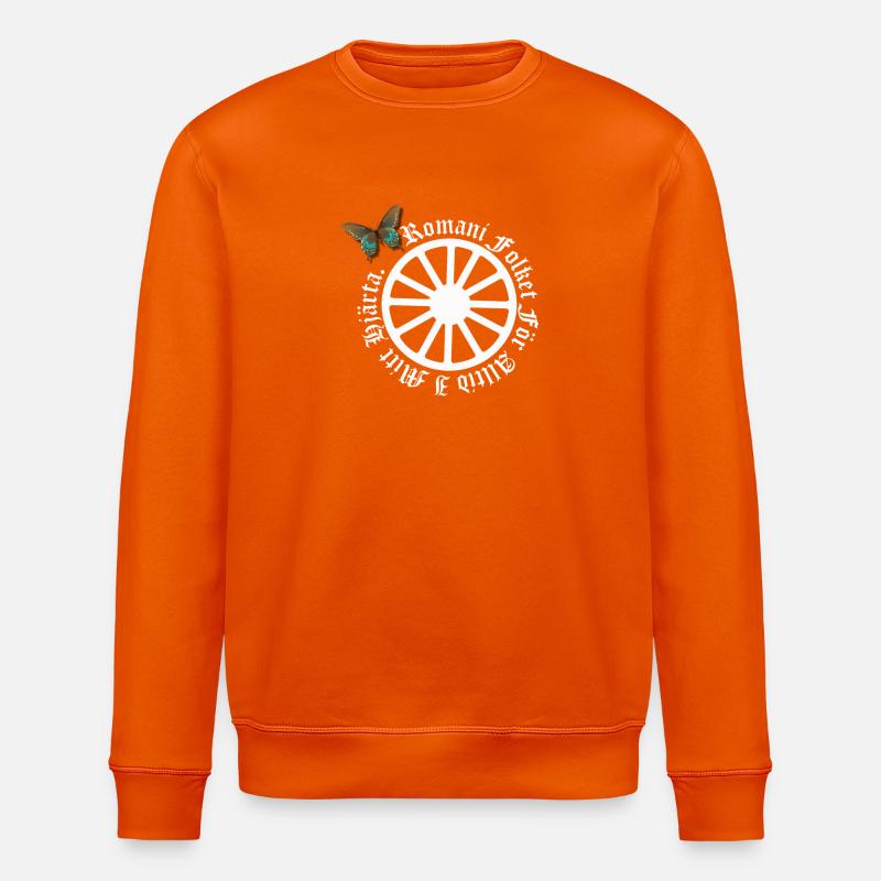 LennyhjulRomaniFolketivitfjerli - Stanley/Stella Unisex Bio-Sweatshirt ROLLER - Tieforange