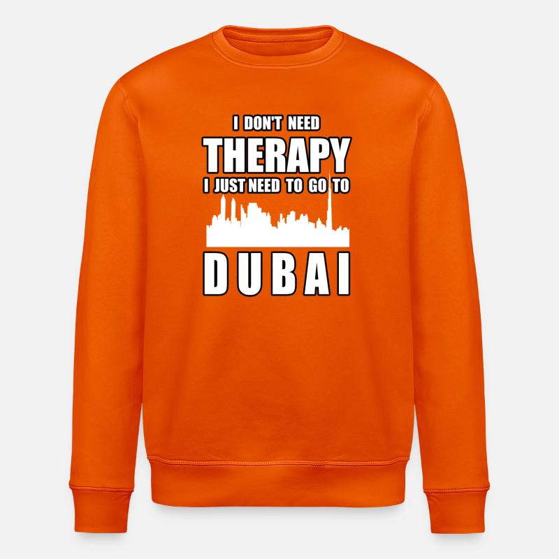 THERAPY DUBAI Cadeau de vacances drôle - Sweat bio ROLLER Stanley/Stella Unisexe - orange profond