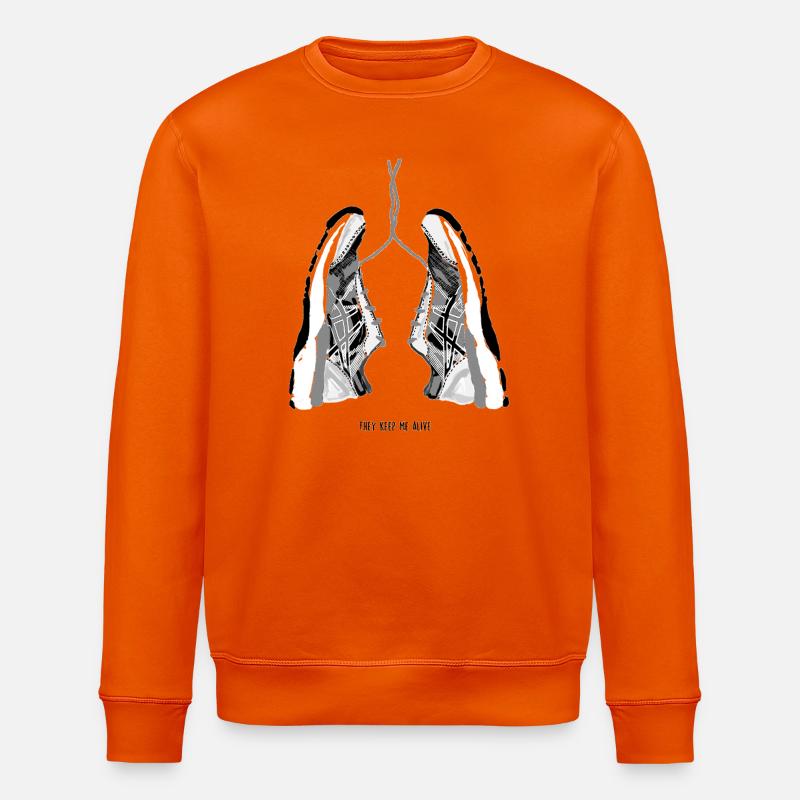 amoureux des chaussures de course - Sweat bio ROLLER Stanley/Stella Unisexe - orange profond
