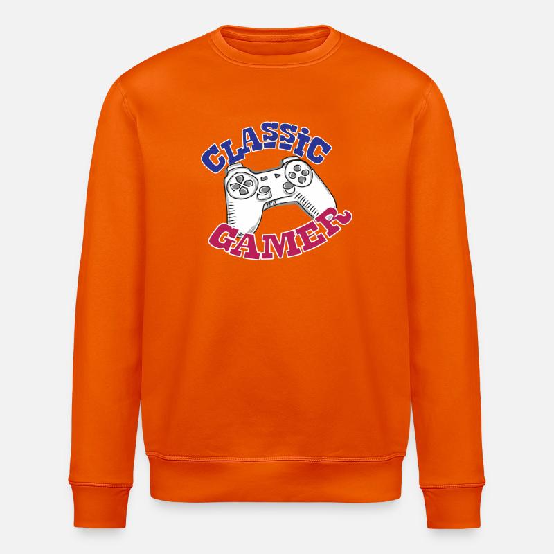 Game Zocken Spielkonsole Geschenk - Stanley/Stella Unisex Bio-Sweatshirt ROLLER - Tieforange