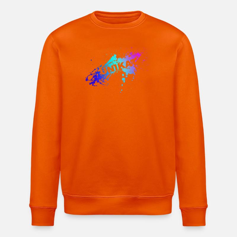 UNIKAT - Stanley/Stella Unisex Bio-Sweatshirt ROLLER - Tieforange