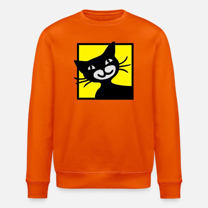Chat - Sweat bio ROLLER Stanley/Stella Unisexe - orange profond