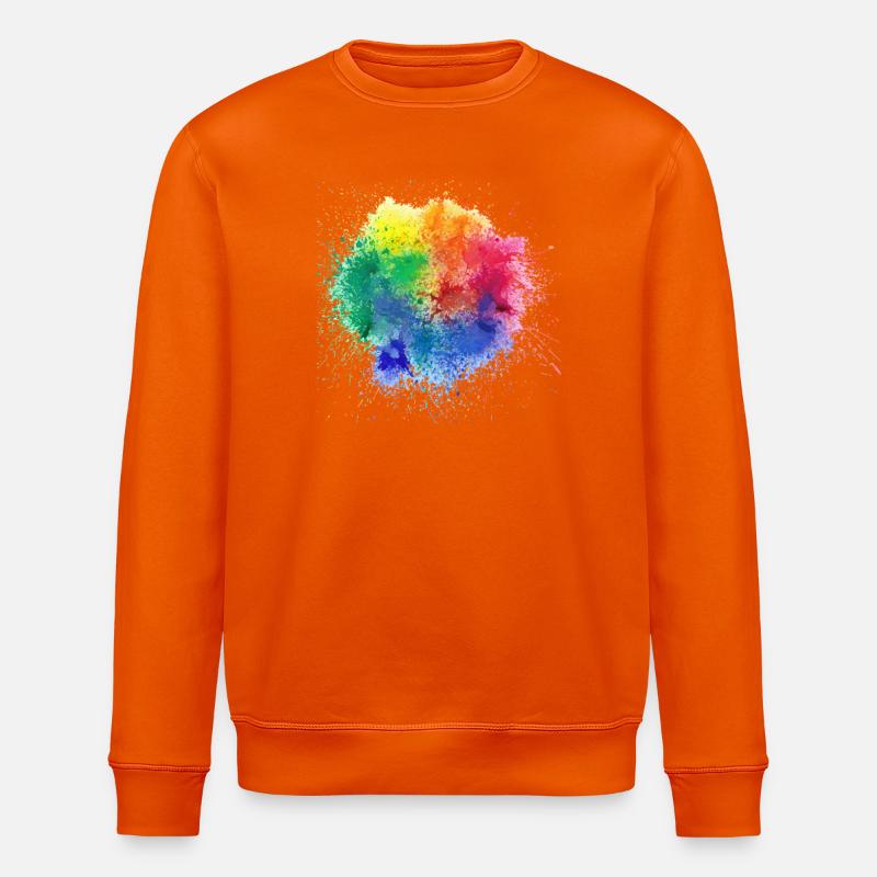 Pop der Farbgestaltung - Stanley/Stella Unisex Bio-Sweatshirt ROLLER - Tieforange