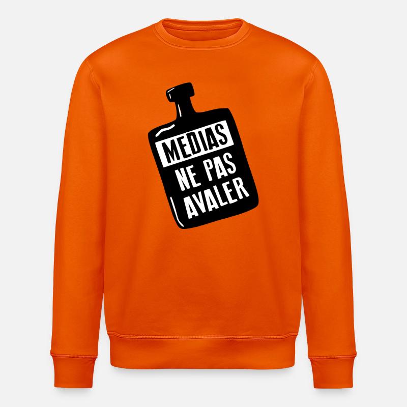 Médias : Ne Pas Avaler - Sweat bio ROLLER Stanley/Stella Unisexe - orange profond