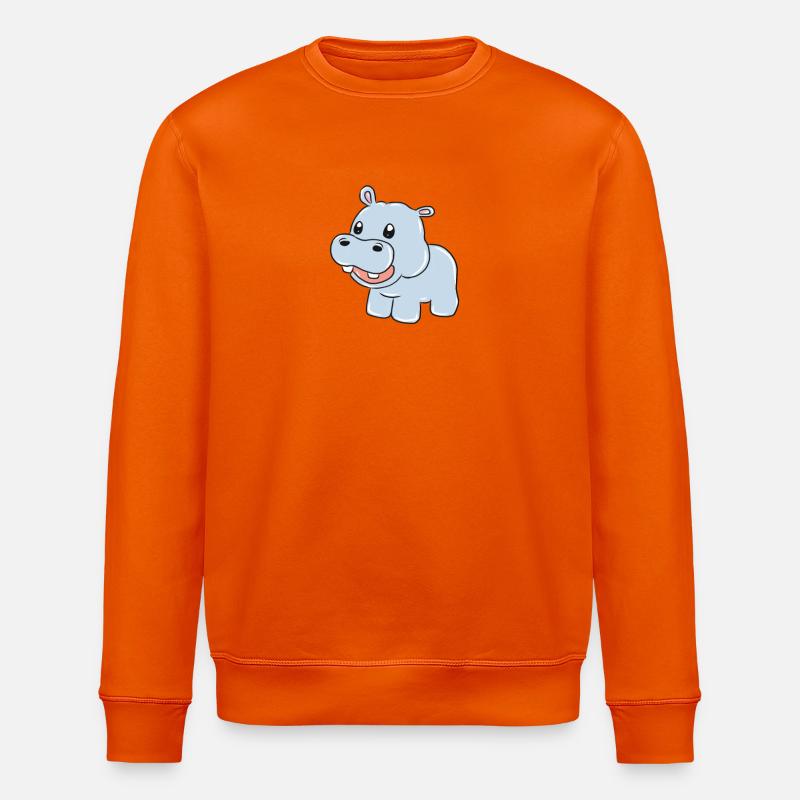 Nilpferd - Stanley/Stella Unisex Bio-Sweatshirt ROLLER - Tieforange