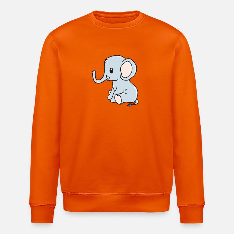 Elefant - Stanley/Stella Unisex Bio-Sweatshirt ROLLER - Tieforange