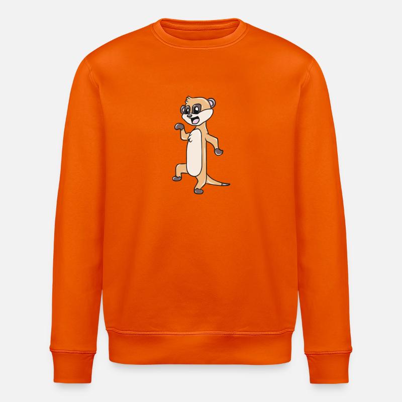 Erdmännchen - Stanley/Stella Unisex Bio-Sweatshirt ROLLER - Tieforange