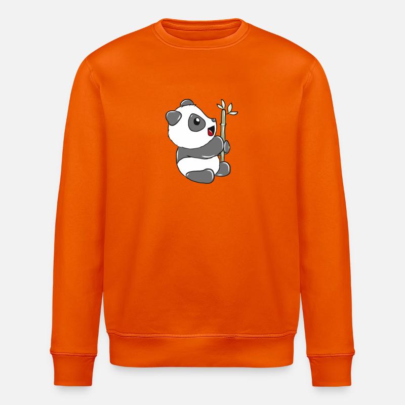 Panda - Sweat bio ROLLER Stanley/Stella Unisexe - orange profond