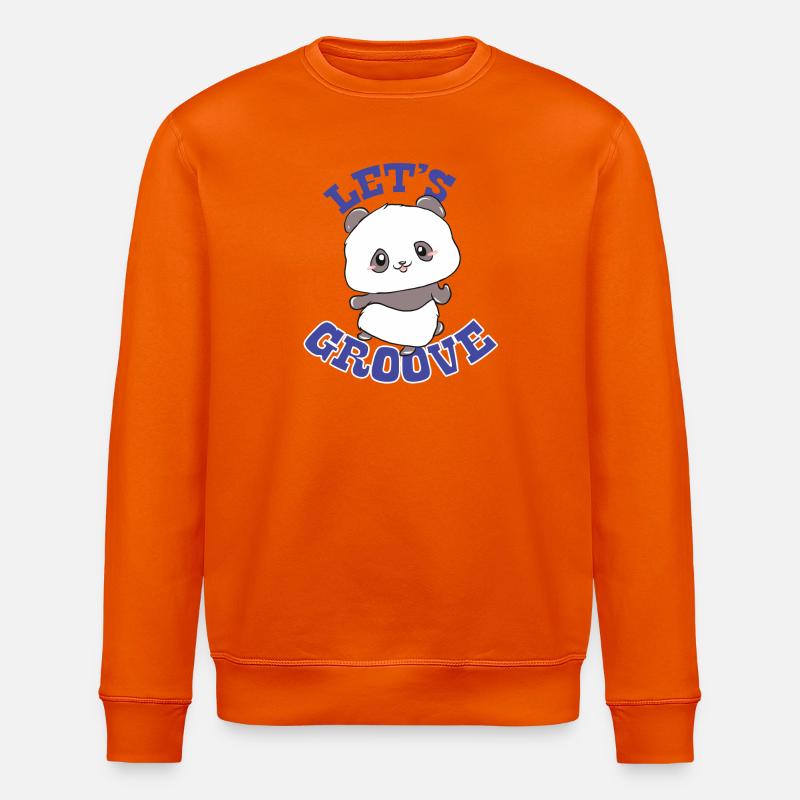 Panda - Let Groove - Sweat bio ROLLER Stanley/Stella Unisexe - orange profond