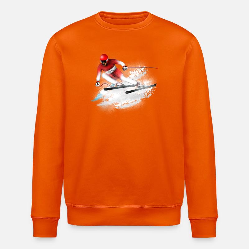 Ski Slalom - Stanley/Stella Unisex Bio-Sweatshirt ROLLER - Tieforange