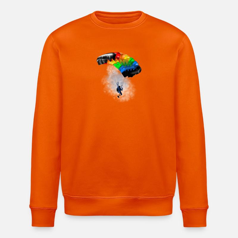 Fallschirm - Stanley/Stella Unisex Bio-Sweatshirt ROLLER - Tieforange