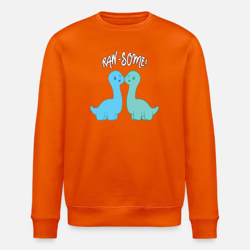 Dinosaurier - Stanley/Stella Unisex Bio-Sweatshirt ROLLER - Tieforange