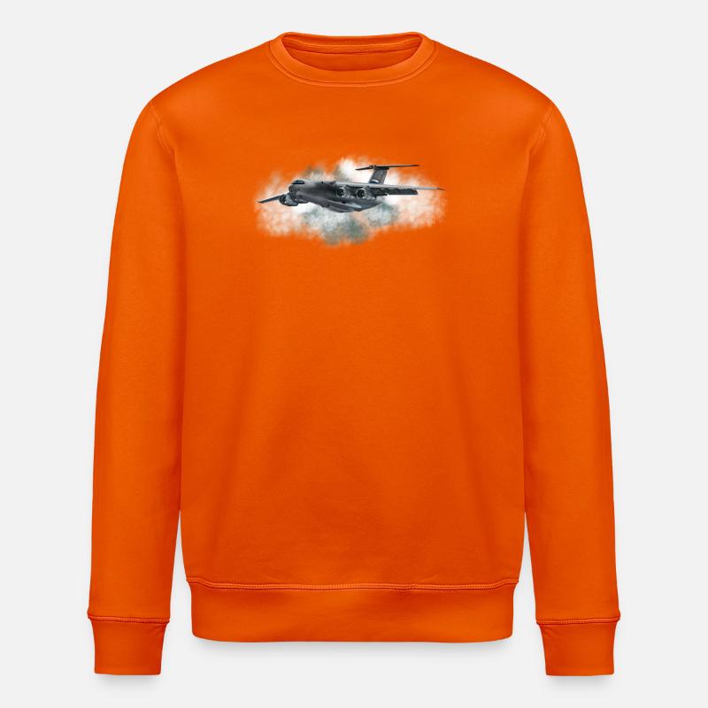 avions de transport - Sweat bio ROLLER Stanley/Stella Unisexe - orange profond