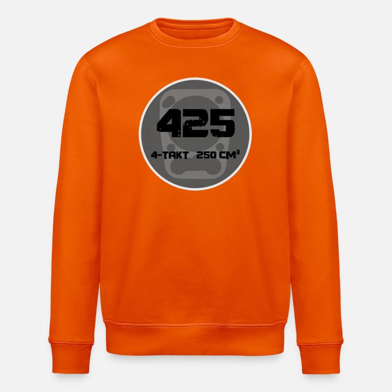 Motif d’insigne quatre temps 250cc - Sweat bio ROLLER Stanley/Stella Unisexe - orange profond