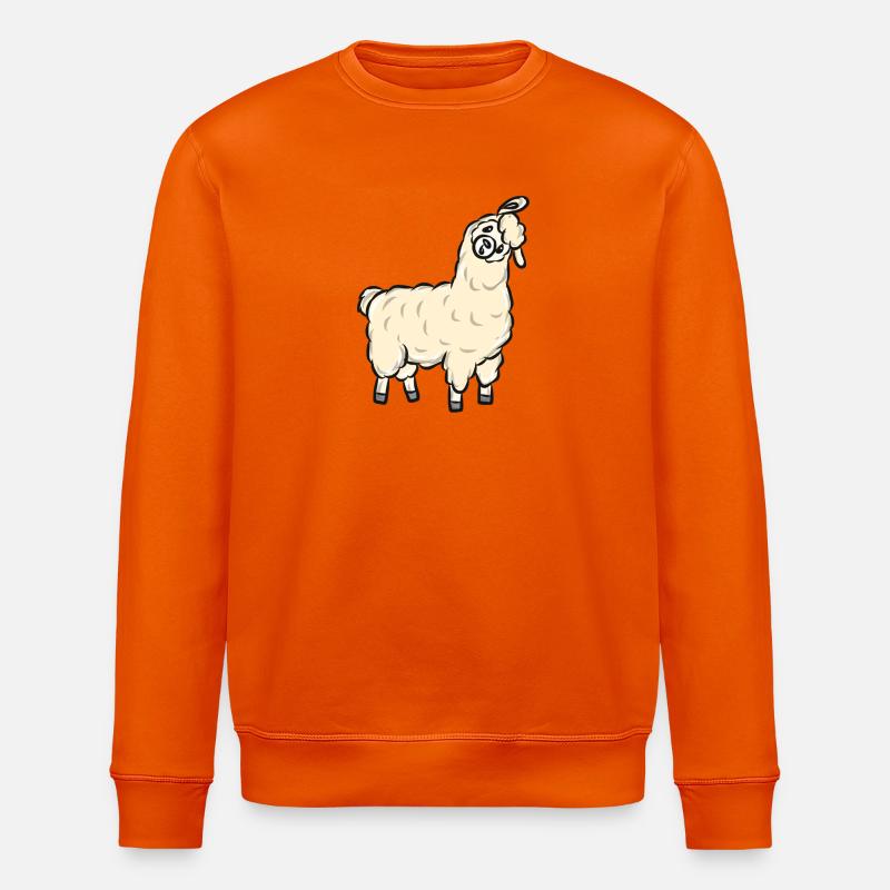 Lama Alpaka - Stanley/Stella Unisex Bio-Sweatshirt ROLLER - Tieforange
