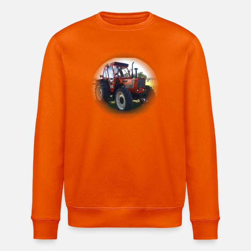 Paysage du champ Red Tractor - Sweat bio ROLLER Stanley/Stella Unisexe - orange profond