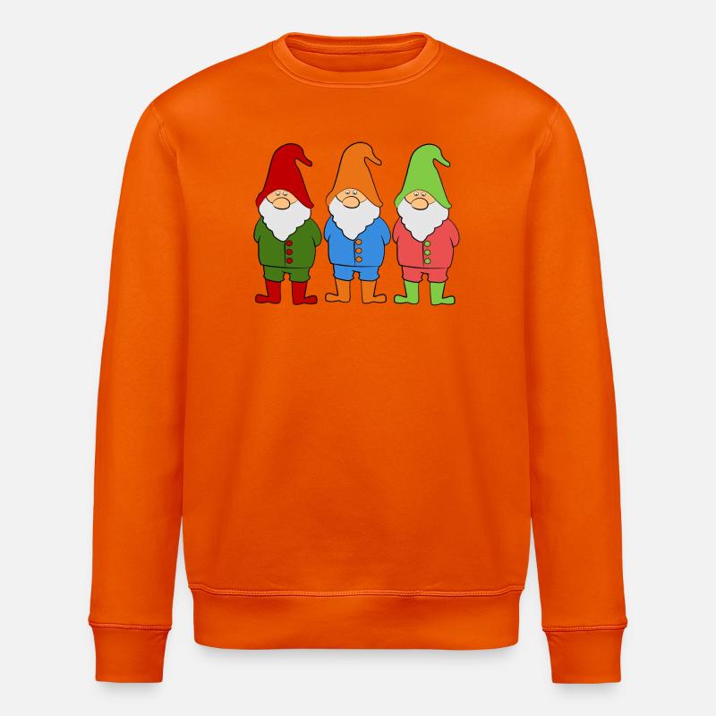 Wichtel Zwerge - Stanley/Stella Unisex Bio-Sweatshirt ROLLER - Tieforange