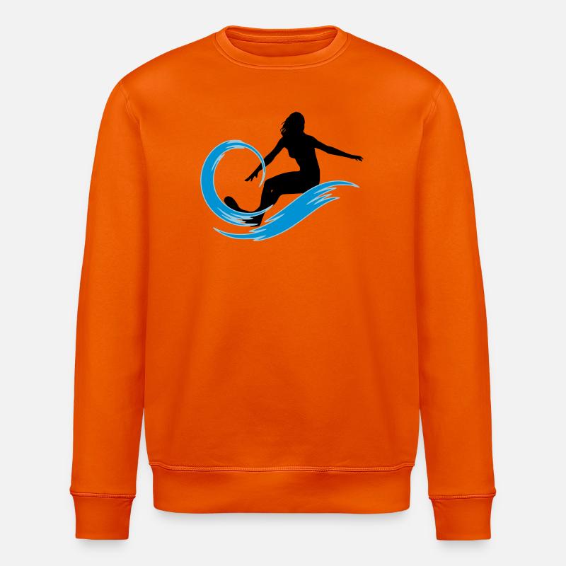 surfeuse - Sweat bio ROLLER Stanley/Stella Unisexe - orange profond