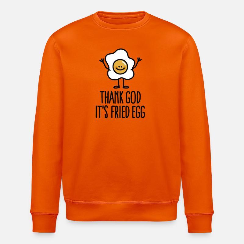 Thank god it's fried egg - Stanley/Stella Unisex Bio-Sweatshirt ROLLER - Tieforange