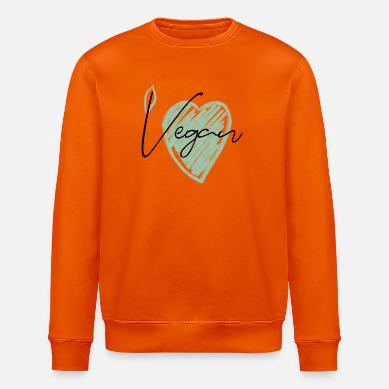Végétalien - Sweat bio ROLLER Stanley/Stella Unisexe - orange profond