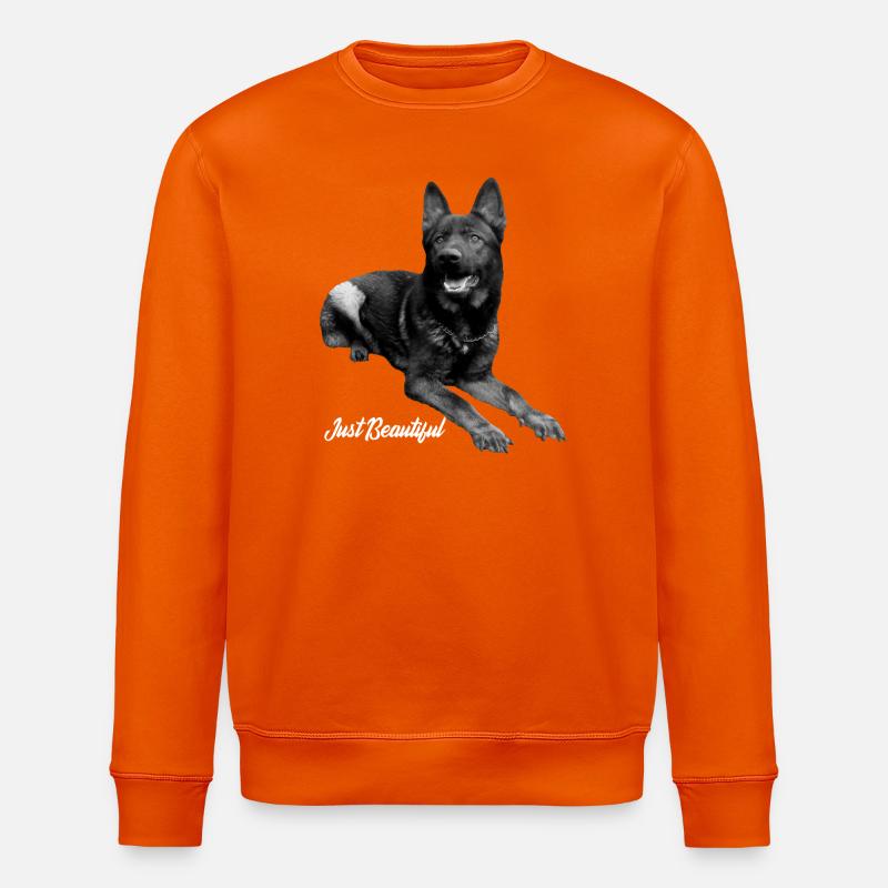 Schäferhund Deutscher Schäferhund Hundesport - Stanley/Stella Unisex Bio-Sweatshirt ROLLER - Tieforange
