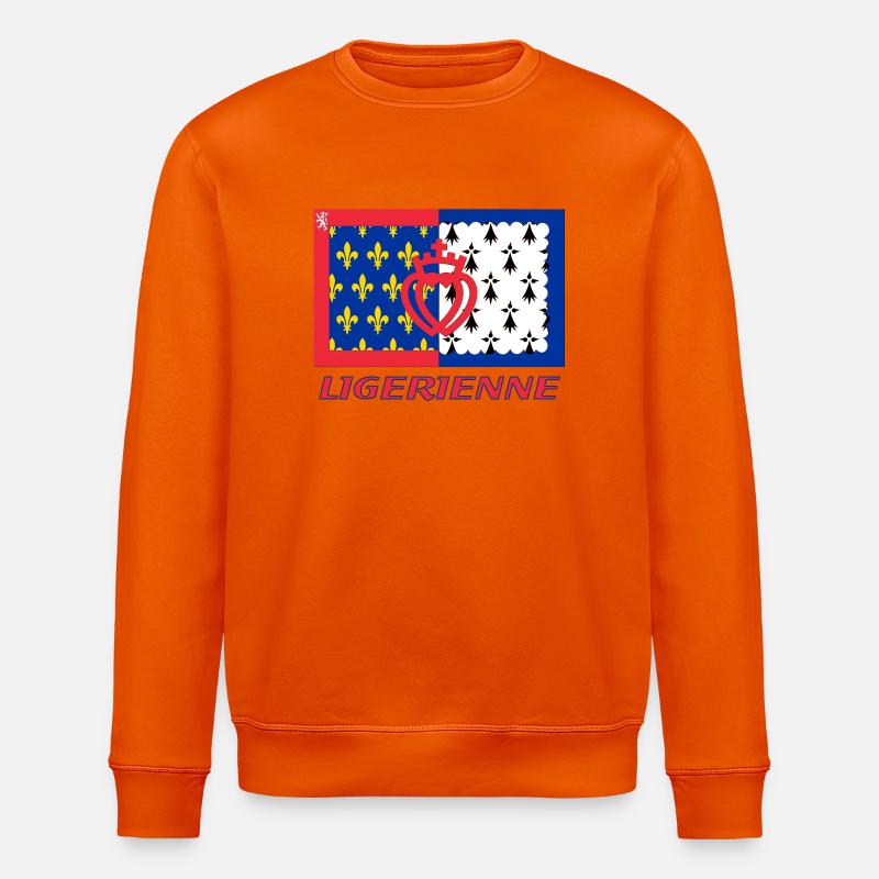 Ligérienne - Stanley/Stella Unisex Bio-Sweatshirt ROLLER - Tieforange