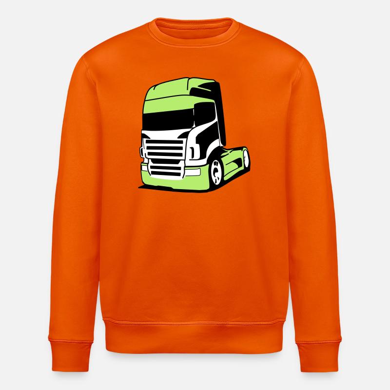 Markanter V8-Truck - Stanley/Stella Unisex Bio-Sweatshirt ROLLER - Tieforange