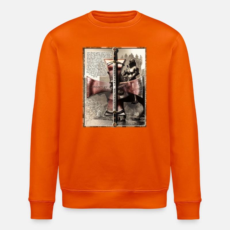 Templer aus Stahl - Der Brief - Stanley/Stella Unisex Bio-Sweatshirt ROLLER - Tieforange
