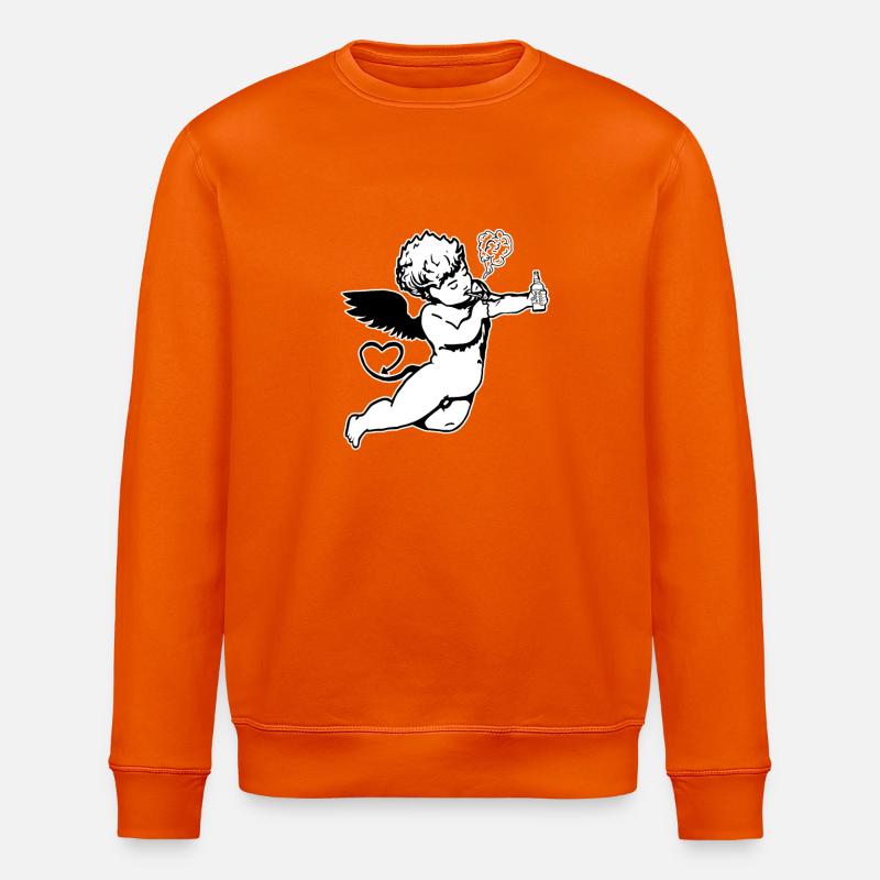 Dämonen-Ange - Stanley/Stella Unisex Bio-Sweatshirt ROLLER - Tieforange