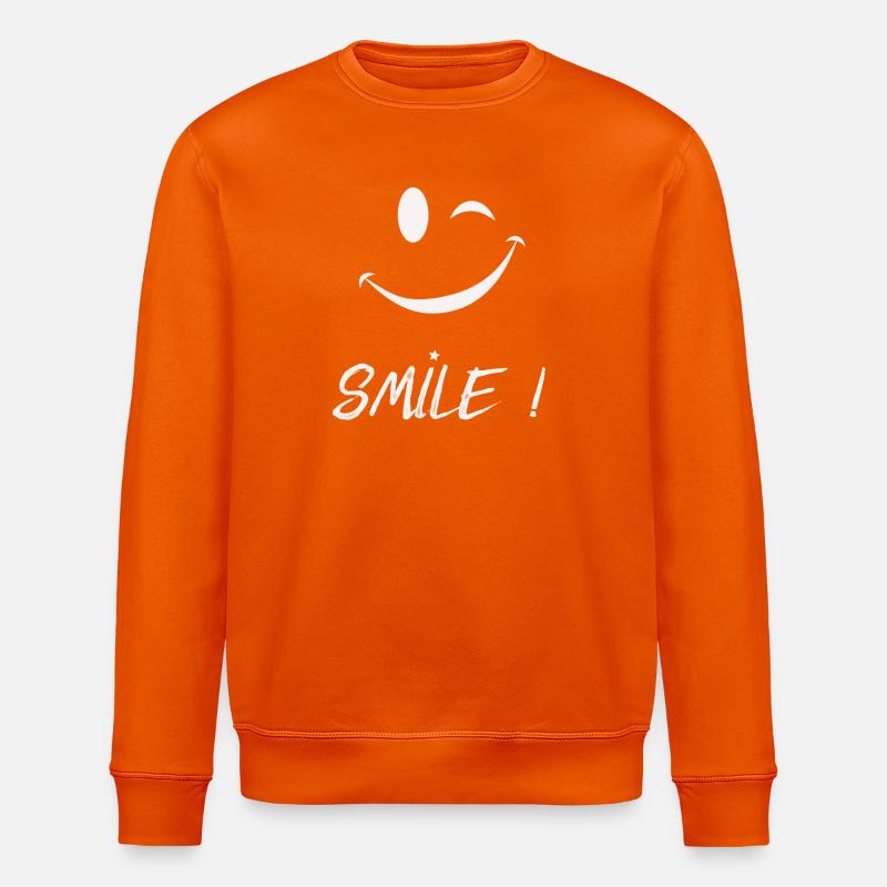 Smile - Stanley/Stella ROLLER Unisex Organic Sweatshirt - bright orange