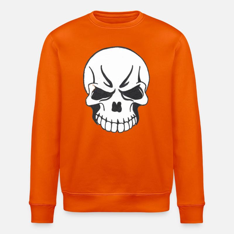 SKULL COMIC STYLE - Sweat bio ROLLER Stanley/Stella Unisexe - orange profond
